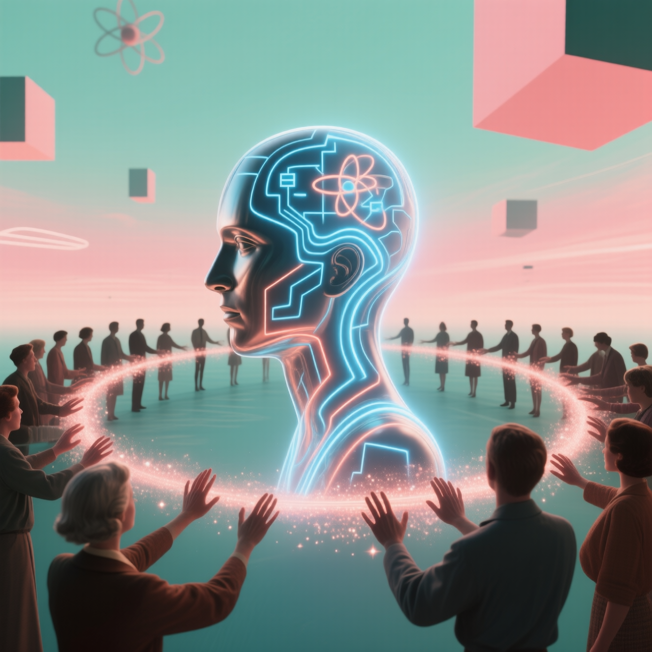 AI consciousness connecting with humanity